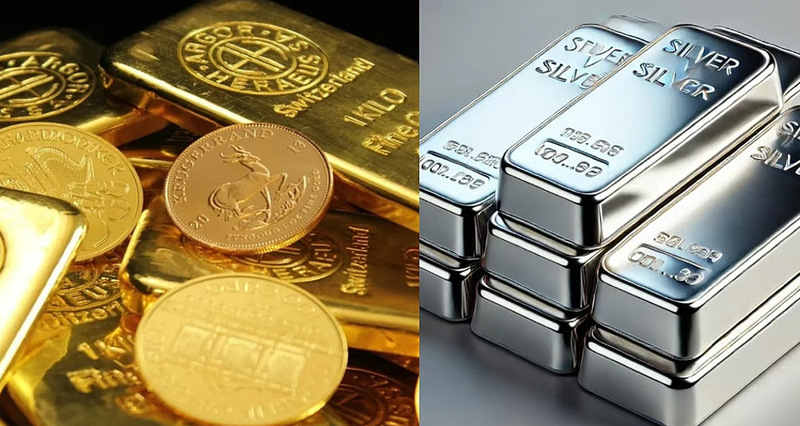 सुन तोलाको १८ हजार ८ सयले र चाँदी १५ सय ६५ ले घट्यो