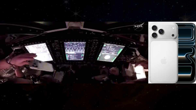 आर्टेमिस- २ मिशनमा अन्तरिक्ष यात्रीले बोके आइफोन १७ प्रोम्याक्स !